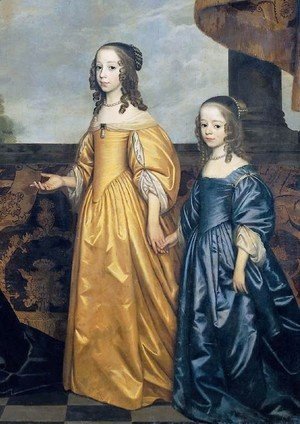 Frederick Henry, Prince of Orange, with His Wife and Daughters [detail #1]