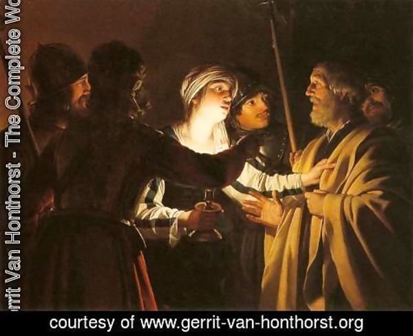 Gerrit Van Honthorst - The Denial of St Peter 2