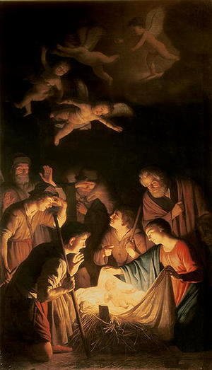 Gerrit Van Honthorst - Adoration of the Shepherds 1617