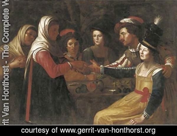 Gerrit Van Honthorst - The Fortune Teller