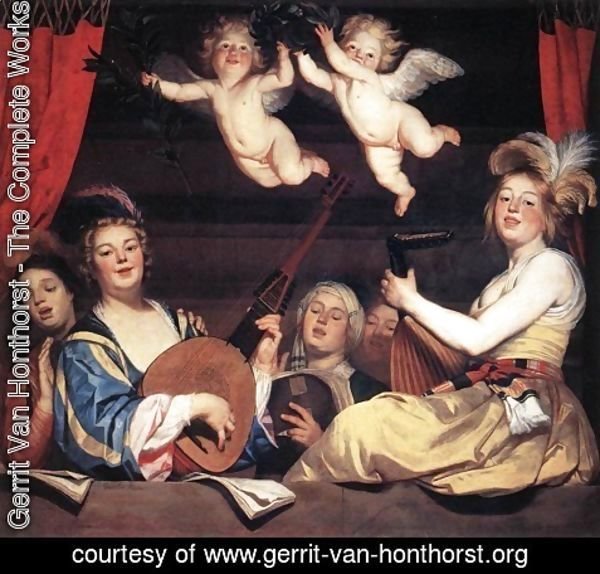 Gerrit Van Honthorst - Concert on a Balcony 1624