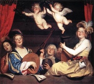 Gerrit Van Honthorst - Concert on a Balcony 1624