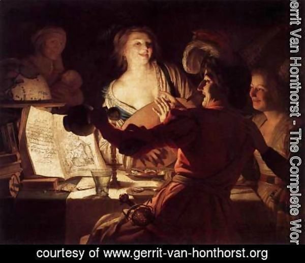 Gerrit Van Honthorst - Merry Company