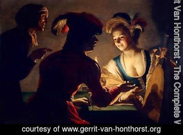 Gerrit Van Honthorst - The Procuress