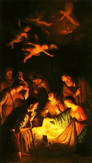 Gerrit Van Honthorst - The Adoration of the Shepherds