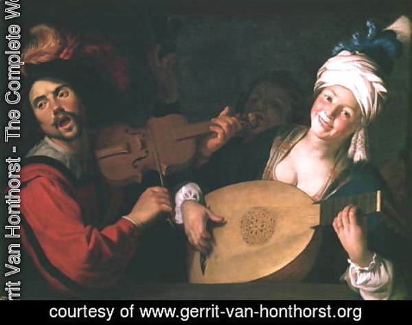 Gerrit Van Honthorst - The Concert