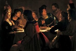 Gerrit Van Honthorst - The Wedding Supper