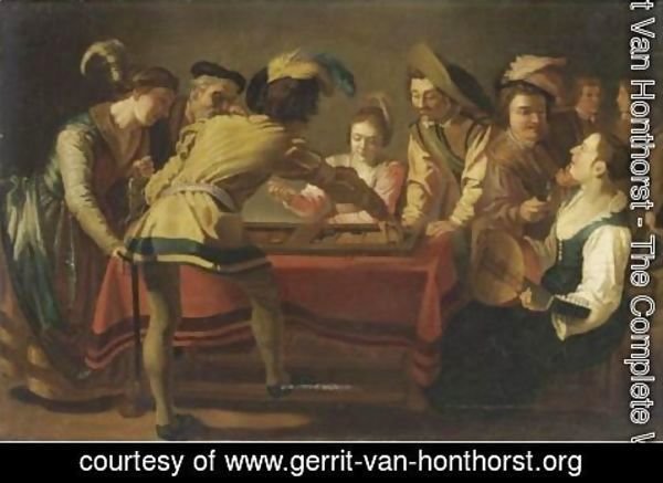 Gerrit Van Honthorst - Giocatori Di Backgammon