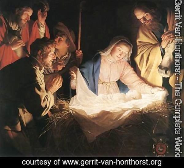 Gerrit Van Honthorst - Adoration of the Shepherds 1622
